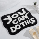 Axyaa Blue Microfiber Bath Mat: You Can Do This Cute Shower Rug
