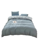 Axyaa Solid Color 4-Piece Bedding Set for Double Bed