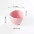 Axyaa Love Heart Ceramic Plate Breakfast Bowl Set Kitchenware