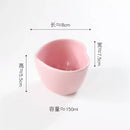 Axyaa Love Heart Ceramic Plate Breakfast Bowl Set Kitchenware