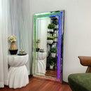 Axyaa Crystal Crush Diamond Frame RGB LED Wall Mirror