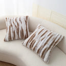 Axyaa Fluffy Fur Cushion Cover for Couch Sofa, Soft Solid Decorative Pillow Case