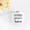 Axyaa His and Hers Lovers Camp Cup Enamel Mug Gift for Couples
