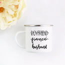 Axyaa His and Hers Lovers Camp Cup Enamel Mug Gift for Couples