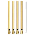 Axyaa Stainless Steel Straw Set for Bubble Tea & Smoothies