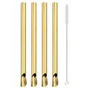 Axyaa Stainless Steel Straw Set for Bubble Tea & Smoothies