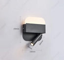 Axyaa Adjustable USB Wall Lamp for Bedroom Study, Minimalist LED Reading Light