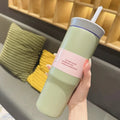 Axyaa Stainless Steel Thermal Tumbler 710ML Large Capacity Vacuum Flask Thermos Ice Cup