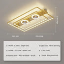 Axyaa Remote Control Living Room Ceiling Fan Light - Simple Modern Design