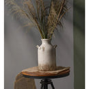 Axyaa 14" Ceramic Rustic Farmhouse Vase, White Decorative Vase for Home Décor, Large Living Room Vase