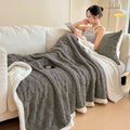 Axyaa Winter Sherpa Blanket - Cozy Warmth for Couch, Sofa, Bed