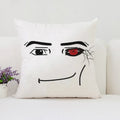 Axyaa Man Face Print Plush Cushion Cover 50x50cm