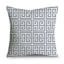Axyaa Gray Lumbar Pillows - 45X45CM Damask Geometry Floral Stripes Plaids Print