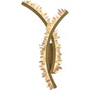 Axyaa Gold Crystal Wall Light: Luxe Stainless Steel Sconce for Home Decor