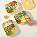 Axyaa Divided Microwavable Lunch Box - Portable Sealed Food Container