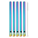 Axyaa 304 Stainless Steel Bubble Tea Straw Set with Straw Brush Spoon