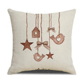 Pinecone Candlestick Linen Print Pillowcase for Home Decor by Axyaa