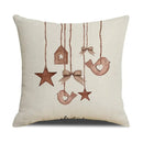 Pinecone Candlestick Linen Print Pillowcase for Home Decor by Axyaa