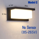 Axyaa Outdoor Motion Sensor Wall Light Waterproof IP65 LED 18W 30W Garden Street Lighting