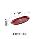 Axyaa Retro Oval Ceramic Sushi Plate Set | Restaurant Tableware for Molecular Cuisine