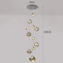 Axyaa LED Staircase Chandeliers for Living Room, Modern Indoor Hanging Pendant Light