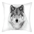 Axyaa Wildlife Wolf Decorative Pillow Sleeve for Home and Office Décor