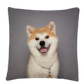 Axyaa Dog Art Print Polyester Cushion Cover for Home Sofa Car Decor