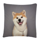 Axyaa Dog Art Print Polyester Cushion Cover for Home Sofa Car Decor