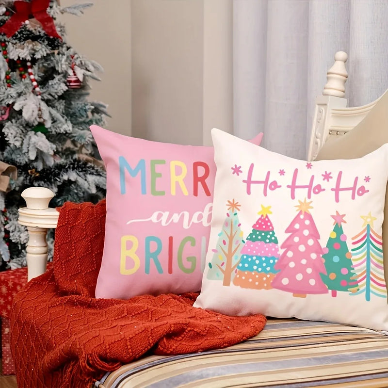 Axyaa Christmas Pillowcase - Festive Home Decor & Sofa Cushion Cover