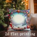 Christmas Print Pillow Covers by Axyaa - Perfect for Sofa, Bedroom, Car