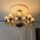 Axyaa Luxury Crystals Chandelier for Dining Living Room Bedroom Atmosphere