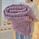 Axyaa Ultra Soft Taffeta Plaid Blanket | Lightweight Cozy Warm Solid Color Blanket