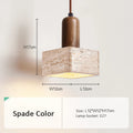 Axyaa Natural Stone Japanese Style LED Pendant Light for Warm, Simple Home Decoration