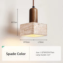 Axyaa Natural Stone Japanese Style LED Pendant Light for Warm, Simple Home Decoration