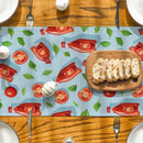 Axyaa Tomato Ketchup Table Runner for Kitchen Dining Room Decor