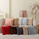 Axyaa Tuscany Faux Fur Pillow | Luxury Plush Sofa Cushion