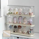 Axyaa Clear Acrylic Figure Display Storage Box with Lid Organizer