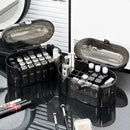 Axyaa Lipstick Holder Organizer with Lid: Clear 20-Space Makeup Storage Stand