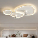 Axyaa Modern Minimal Ultra-Thin Ceiling Fan Light for Summer/Winter