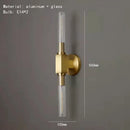 Axyaa Glass Pendant Lights Gold Copper LED Wall & Dining Room Lighting Fixtures