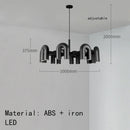 Axyaa U-shaped Tube Chandelier: Modern Scandinavian Pendant Light