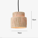 Axyaa Rattan Pendant Light: Wabi-sabi Style Creative LED Chandelier for Home & Restaurant