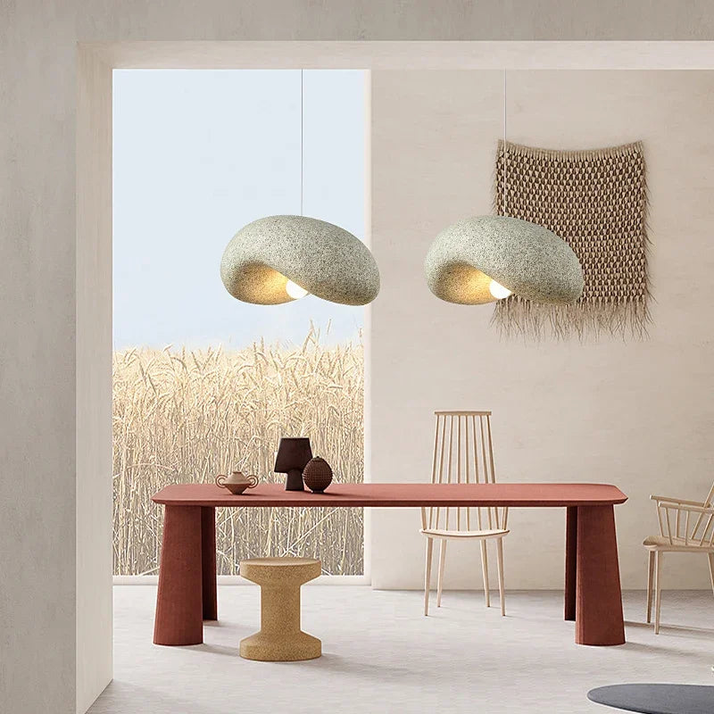 Axyaa Wabi Sabi Japanese Chandelier: Elegant Pendant Light for Home Decor.