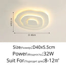 Axyaa Nordic Corrugated Chandelier Flush Mount Ceiling Light