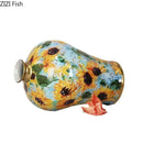 Axyaa Ceramic Tea Caddy Vase for Dried Flowers & Hydroponic Arrangements