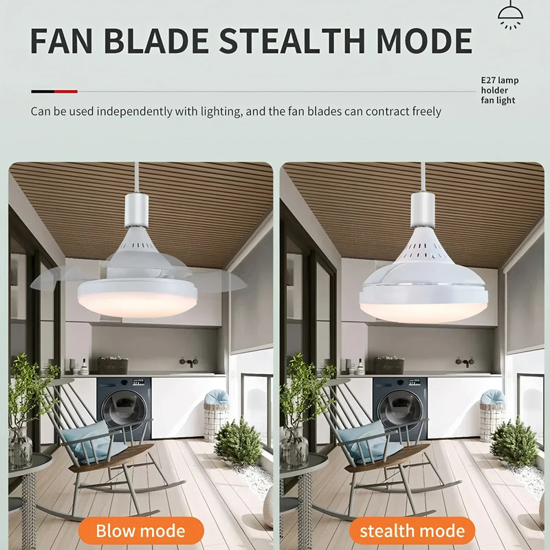 Axyaa Ceiling Fan With Remote Control Ceiling Lamp for Home Decor