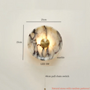 Axyaa Nordic LED Wall Sconce Marble Iron Modern Interior Lighting