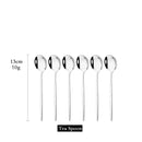 Axyaa Stainless Steel Teaspoon Set for Cake Fruit Dessert Coffee Snack