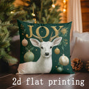 Christmas-themed Joyful Designs Cushion Covers for Sofa, Bedroom & Car by Axyaa