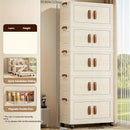 Axyaa 50cm Wide Folding Plastic Wardrobe with Doors for Bedroom/Living Room Storage